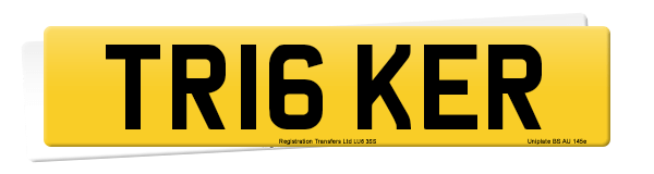 Registration number TR16 KER